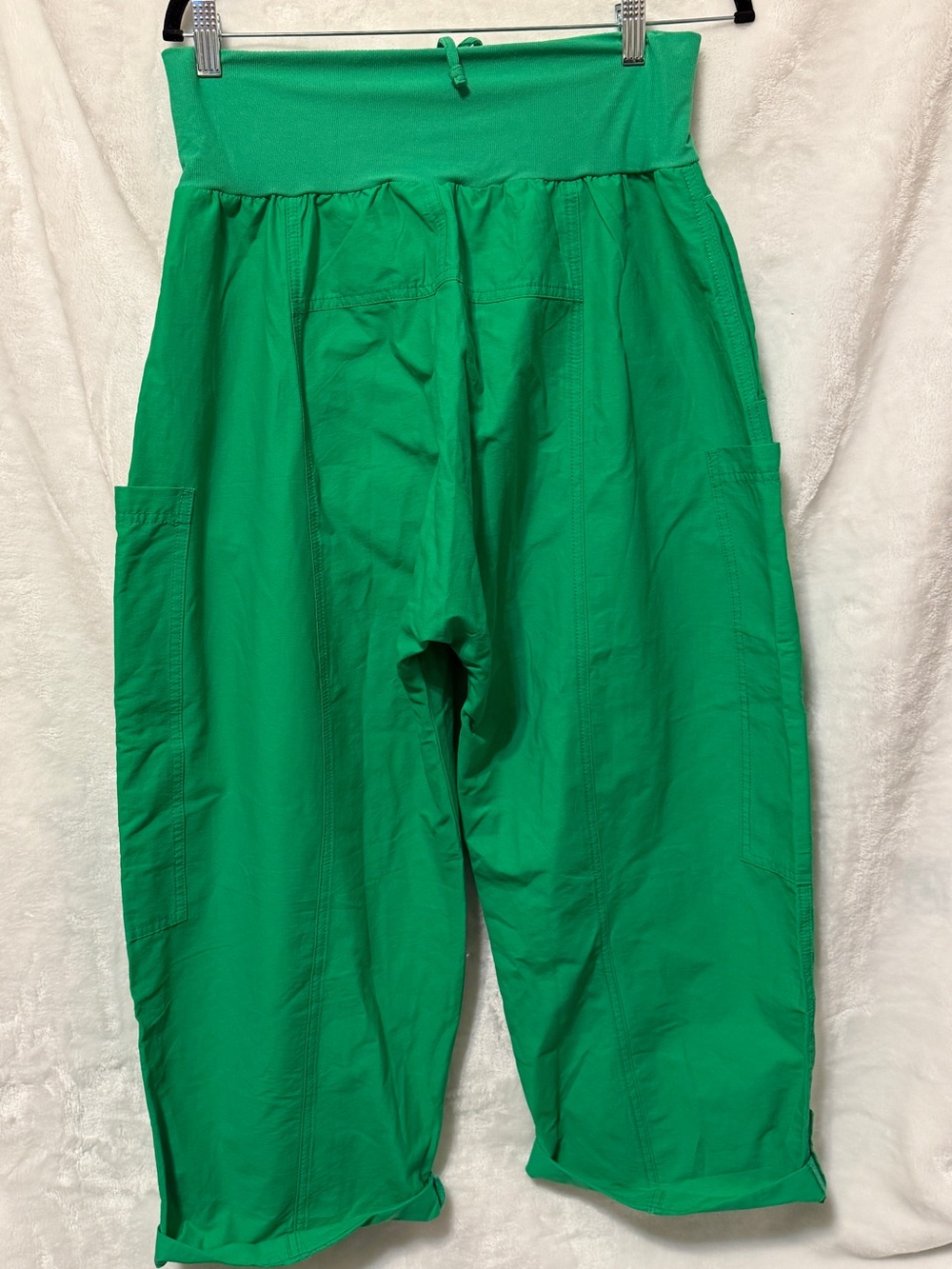 FP Movement by Free People Bright Green Cropped Wide-Leg Pants - Picture 3 of 7